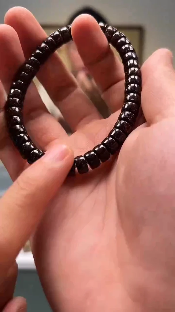 椰蒂手串8mm+ 原生态干磨厚切椰蒂药片单圈