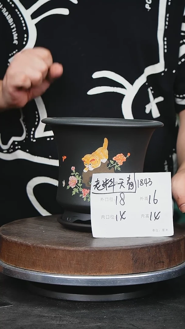 紫砂花盆花卉园艺1843+z