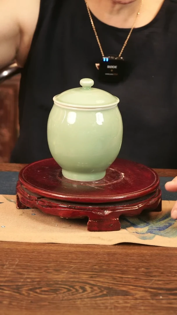 纯手工 梅青 小盖罐