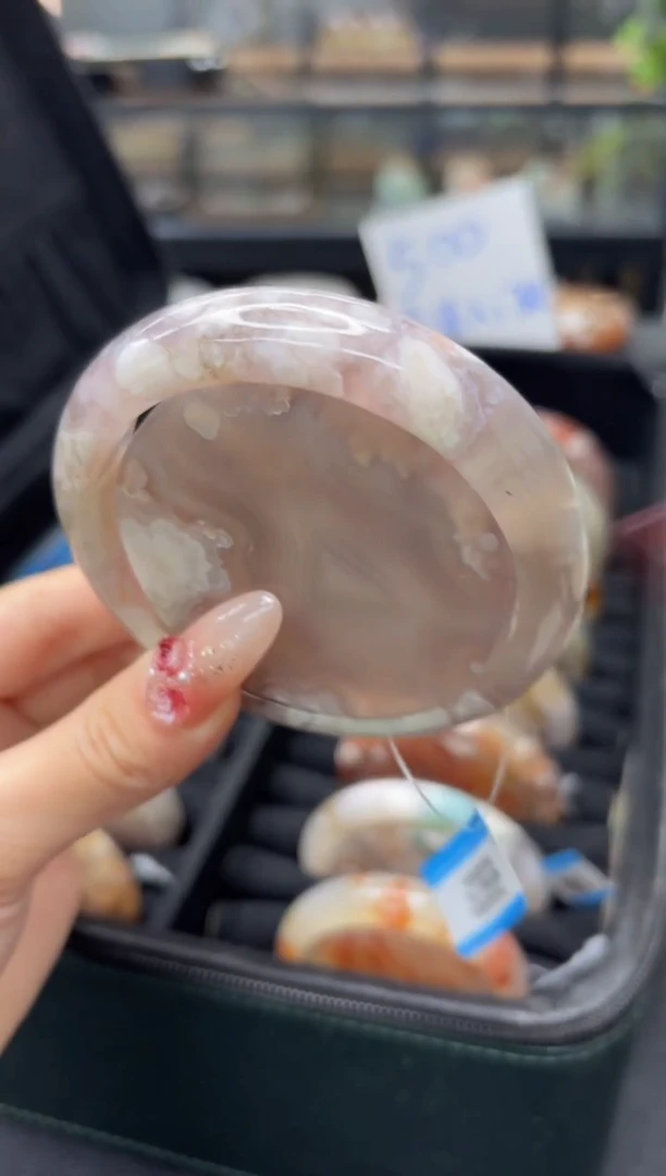 未镶嵌手镯石英质玉C59(61圈赠送镯心)