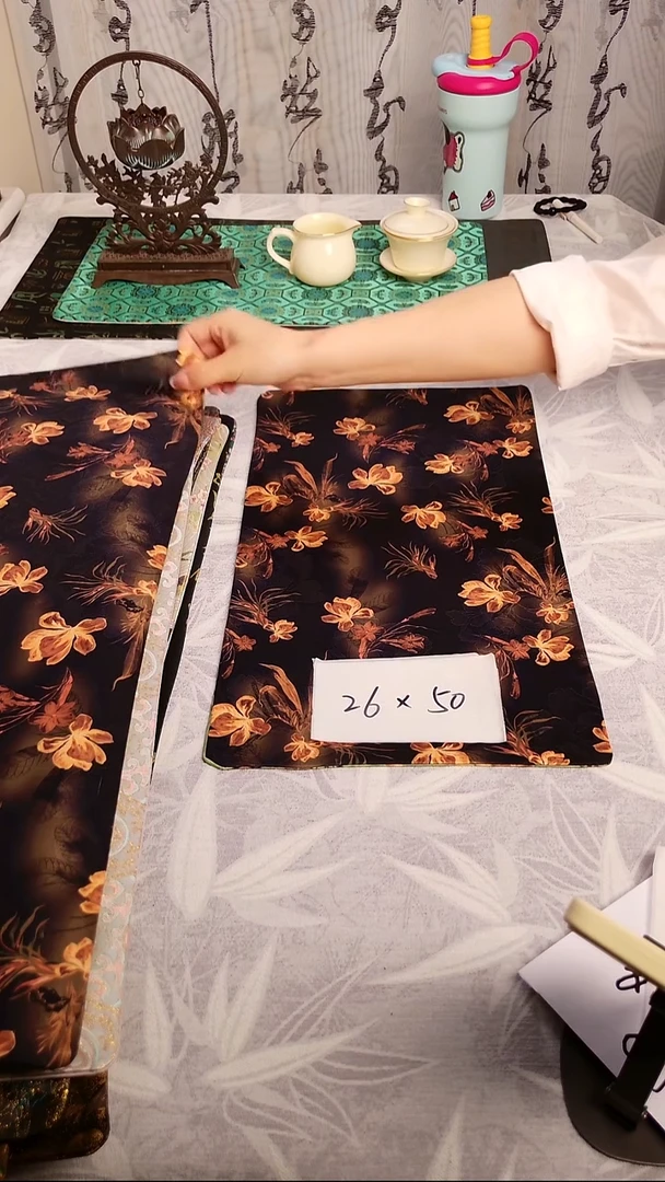 【芙蓉园双面】中国风干泡织锦茶席26*50