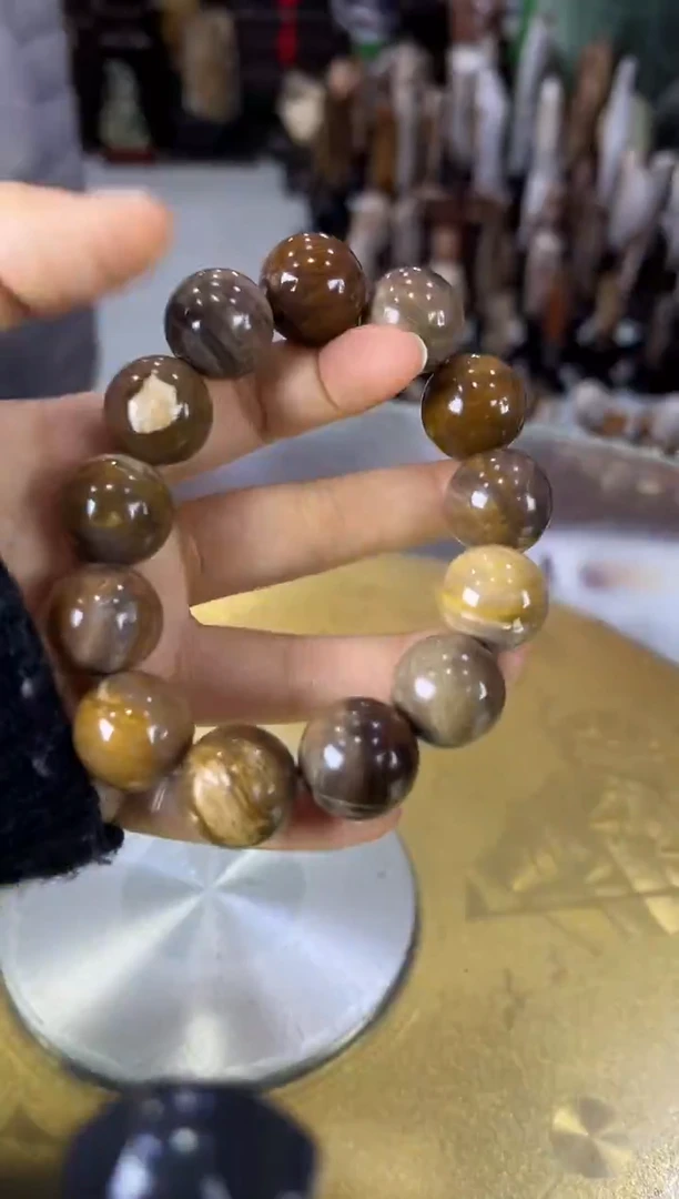 未镶嵌珠宝奇石硅化玉缅甸天然树化玉摆件