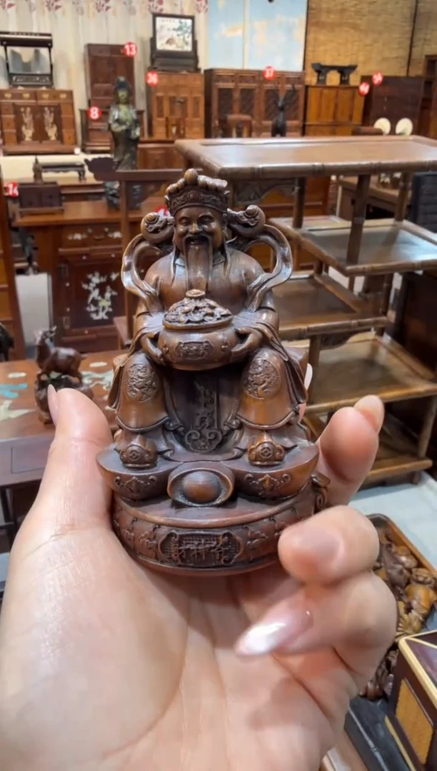 木黄杨 财神摆件(微瑕)