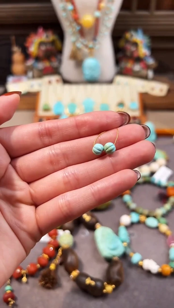 未镶嵌绿松石配饰瓜珠