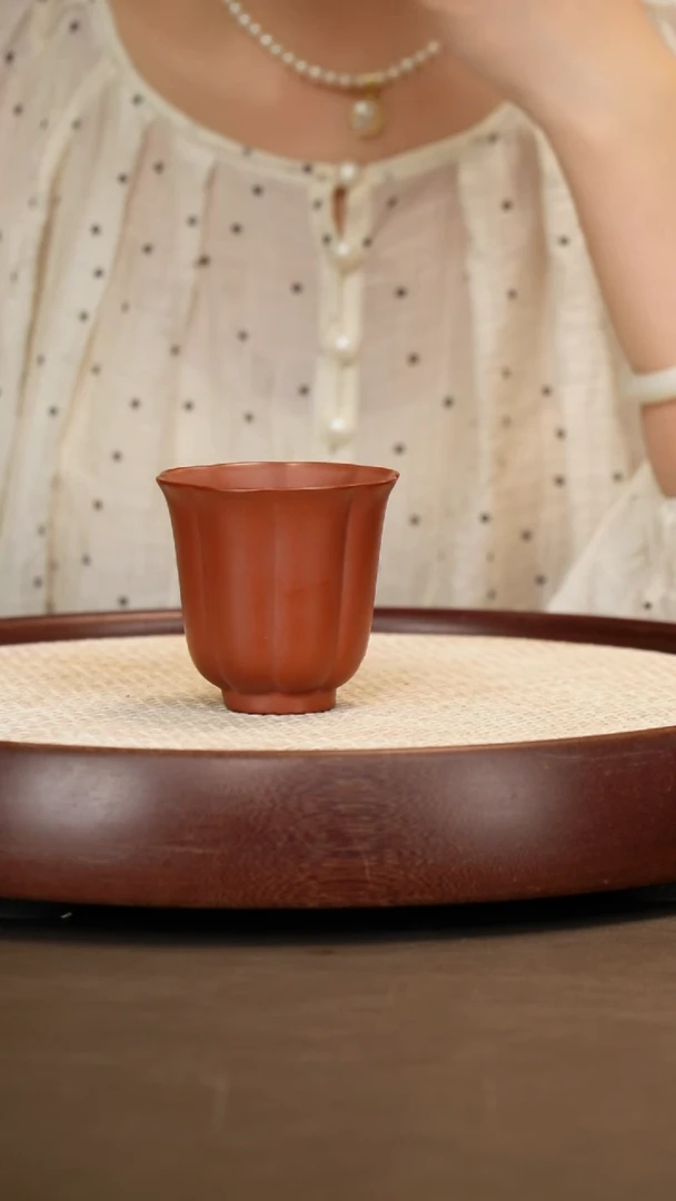 茶壶紫砂筋纹高主人杯