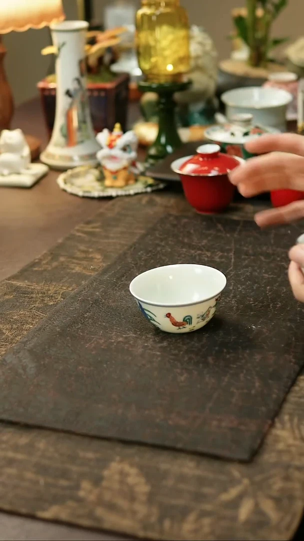 景德镇陶瓷杯碗柴烧多人