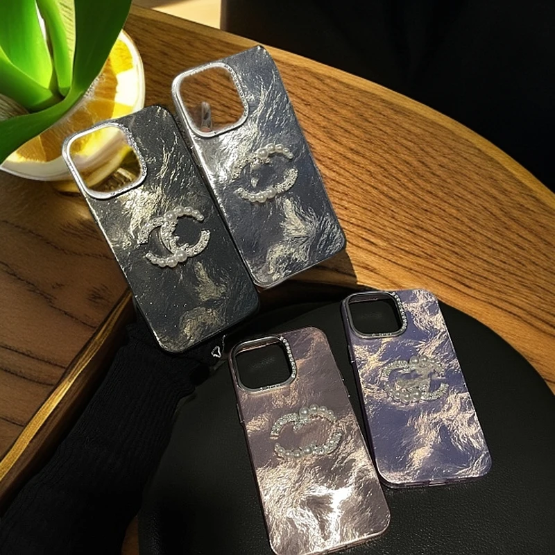 电镀锡纸潮牌女款适用苹果16promax手机壳iphone15/14/13/12/11壳