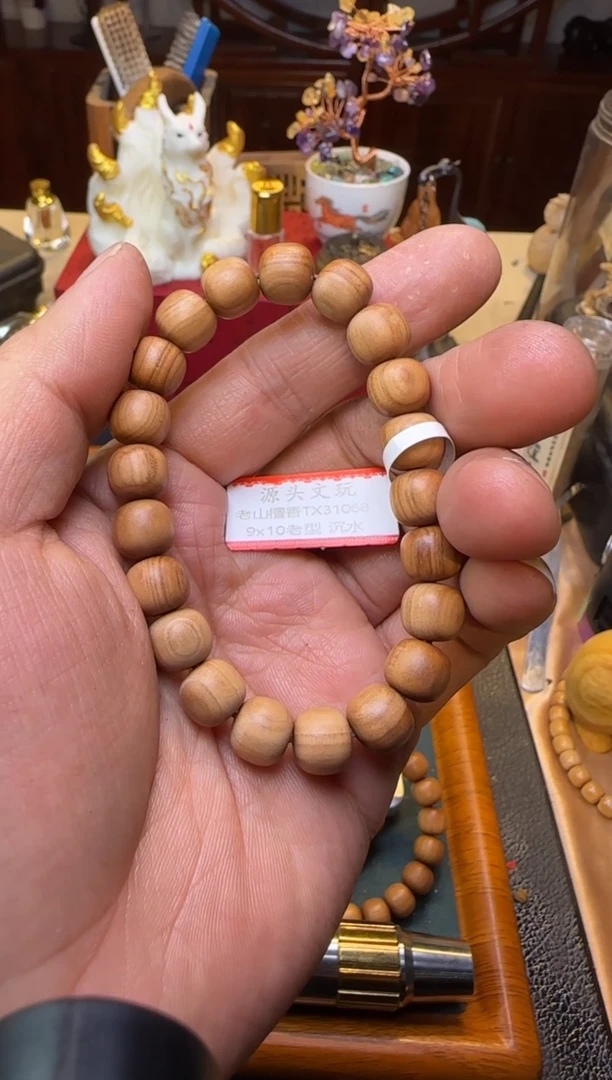 【闪购商品】檀香木手串/手链tx31068单圈老型黑肉10mm沉