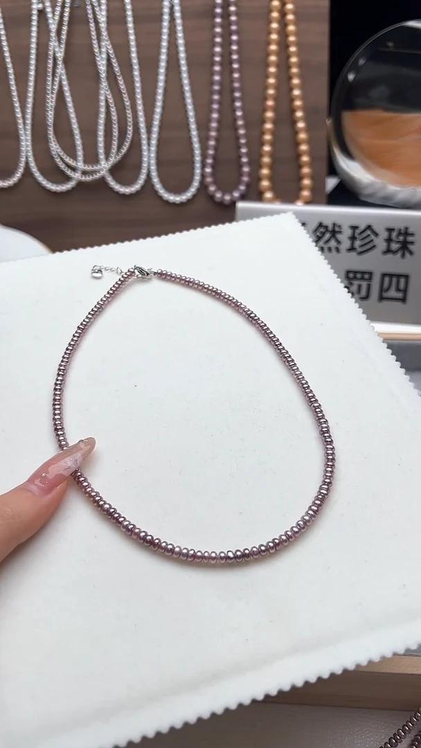 颈饰钛钢淡水珍珠永丽珍珠