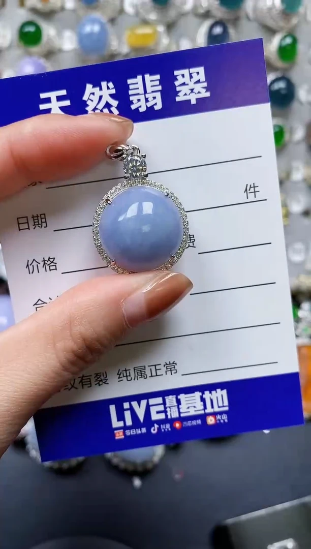 【闪购商品】翡翠颈饰银S925镶嵌0157