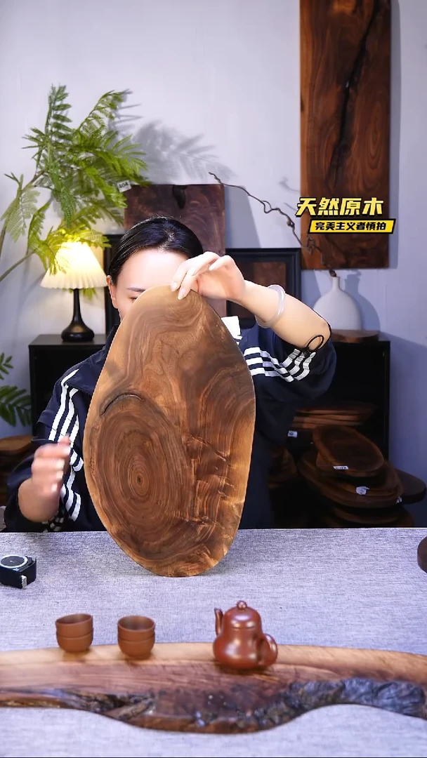 木北美黑胡桃原木.干裂疤结不属于商品质量问题完美主义者慎拍