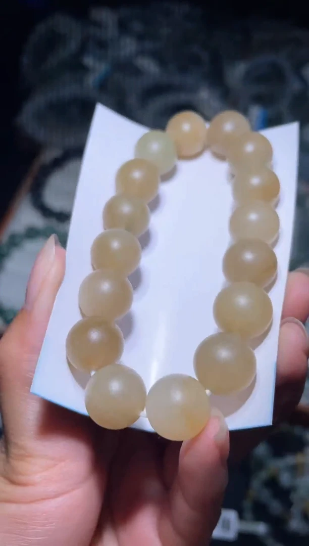 未镶嵌定制翡翠天然缅甸翡翠手串55 卡12+