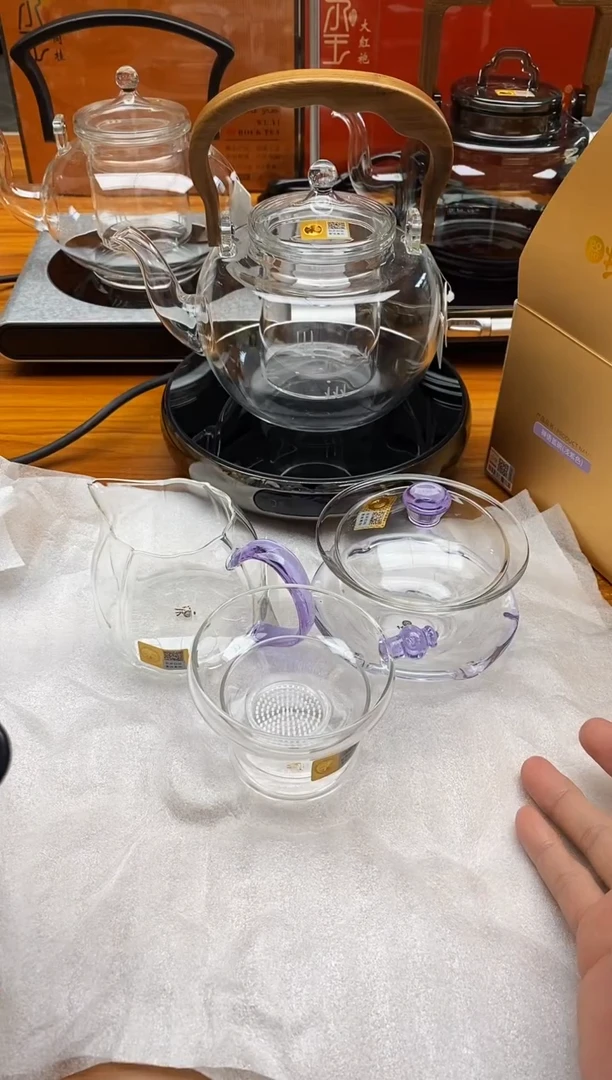 【闪购商品】禾器/禅语盖碗浅紫+倾妍浅紫+奉珠紫金