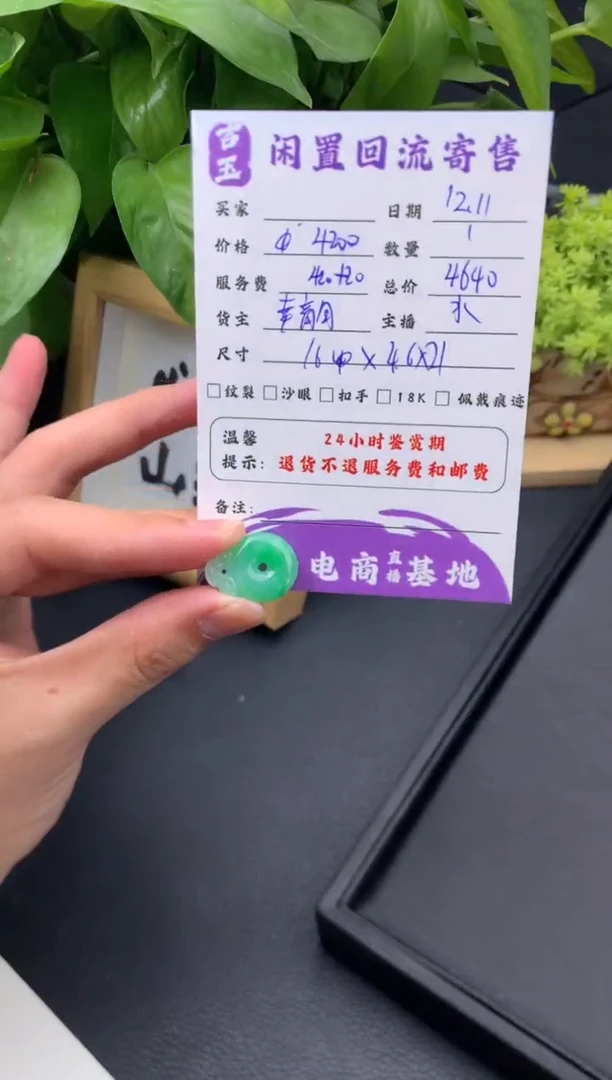 颈饰未镶嵌翡翠挂件