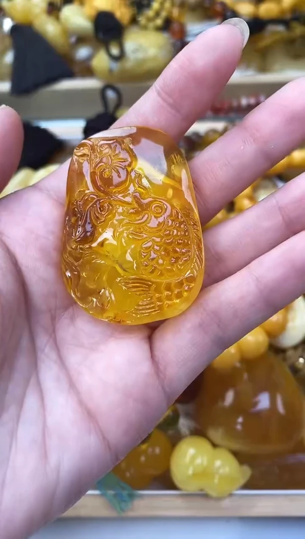 裸石琥珀未镶嵌天然琥珀蜜蜡