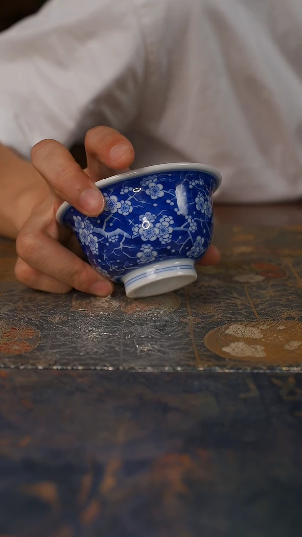 杯窑望冰梅压手杯