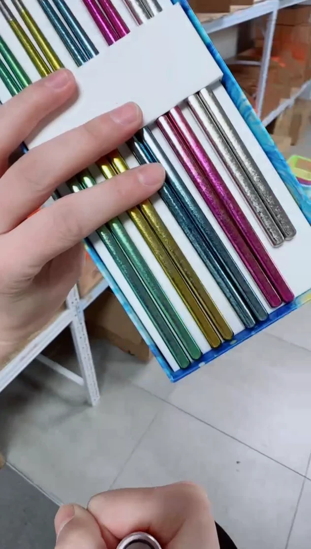 禾器纯钛筷子套装5双