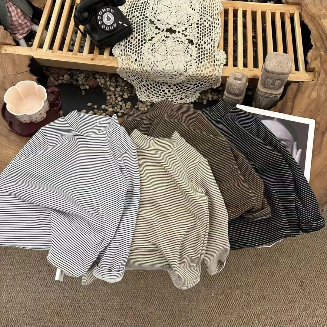 EK 2024秋冬新款净版条纹打底T恤 59219-1