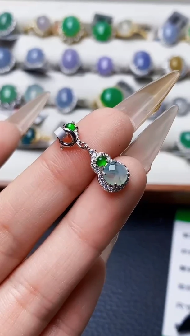 银S925镶嵌戒指翡翠1724