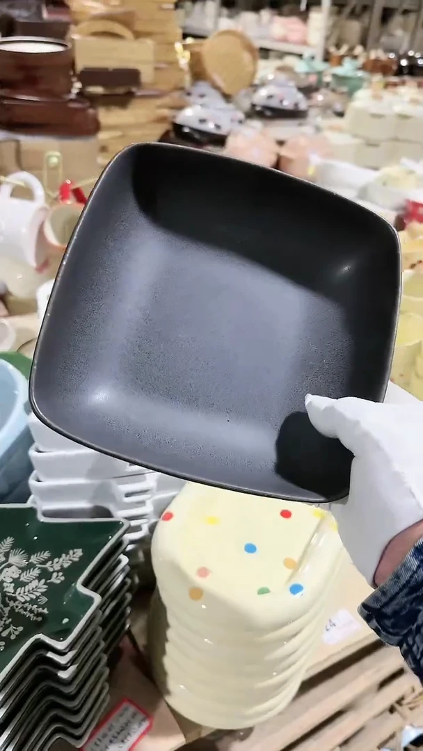 【闪购商品】瓷片方碗微瑕 凑满20元包邮