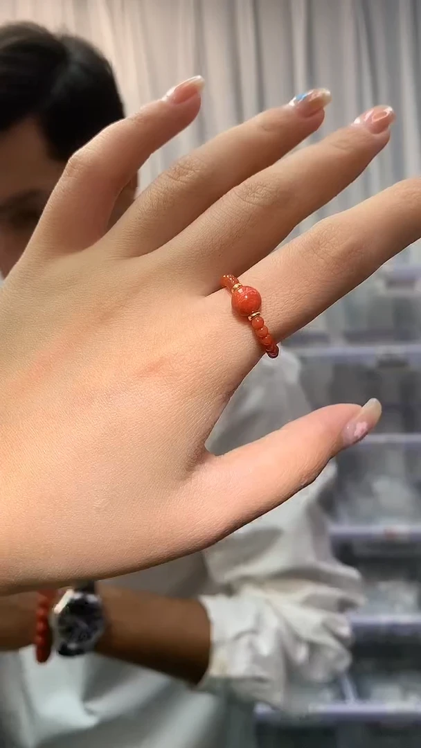 未镶嵌南红玛瑙戒指【宝石世家严选】