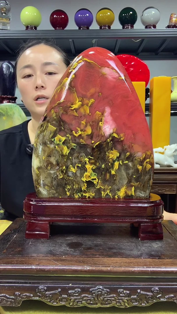 石材<鸿运当头>高档家居摆件博古架摆件
