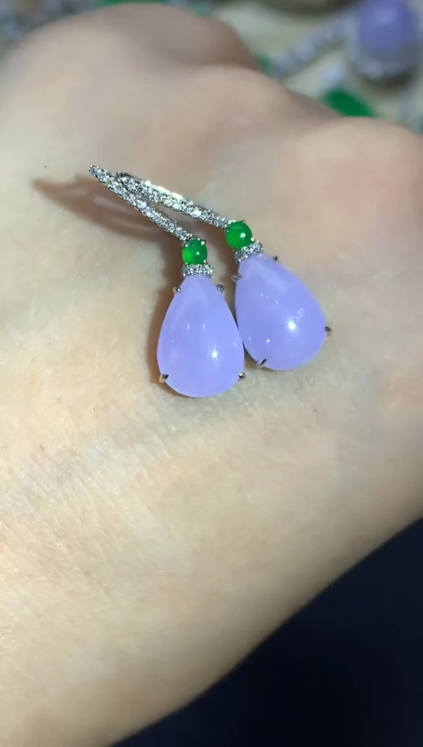 颈饰18K金镶嵌翡翠538-中国好珍宝