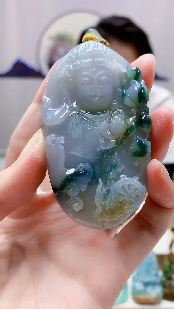 未镶嵌定制翡翠5060zm-毛货挂件143