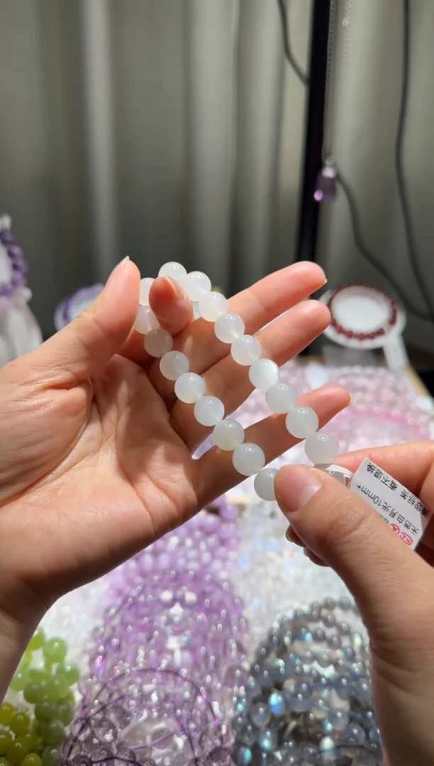 【闪购商品】长石手链未镶嵌白月光10mm+