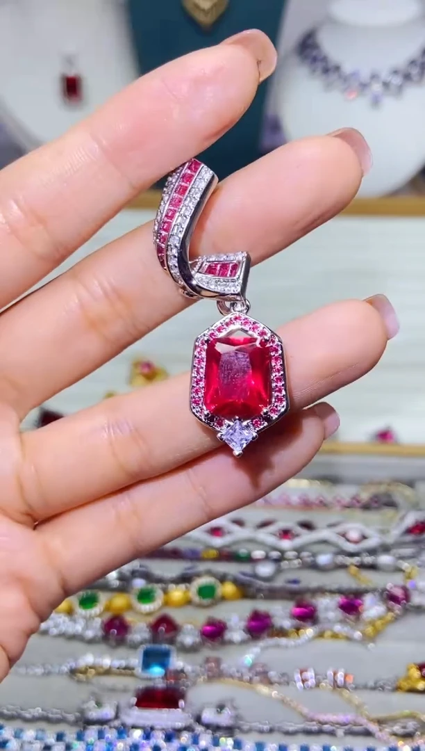 银S925镶嵌耳饰紫晶1