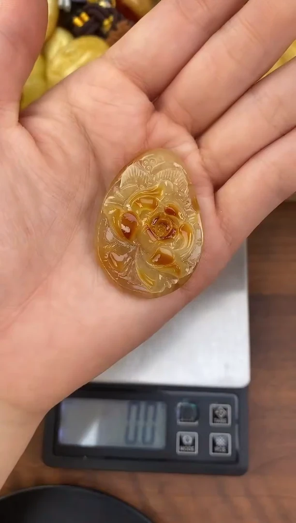 裸石琥珀未镶嵌天然琥珀蜜蜡