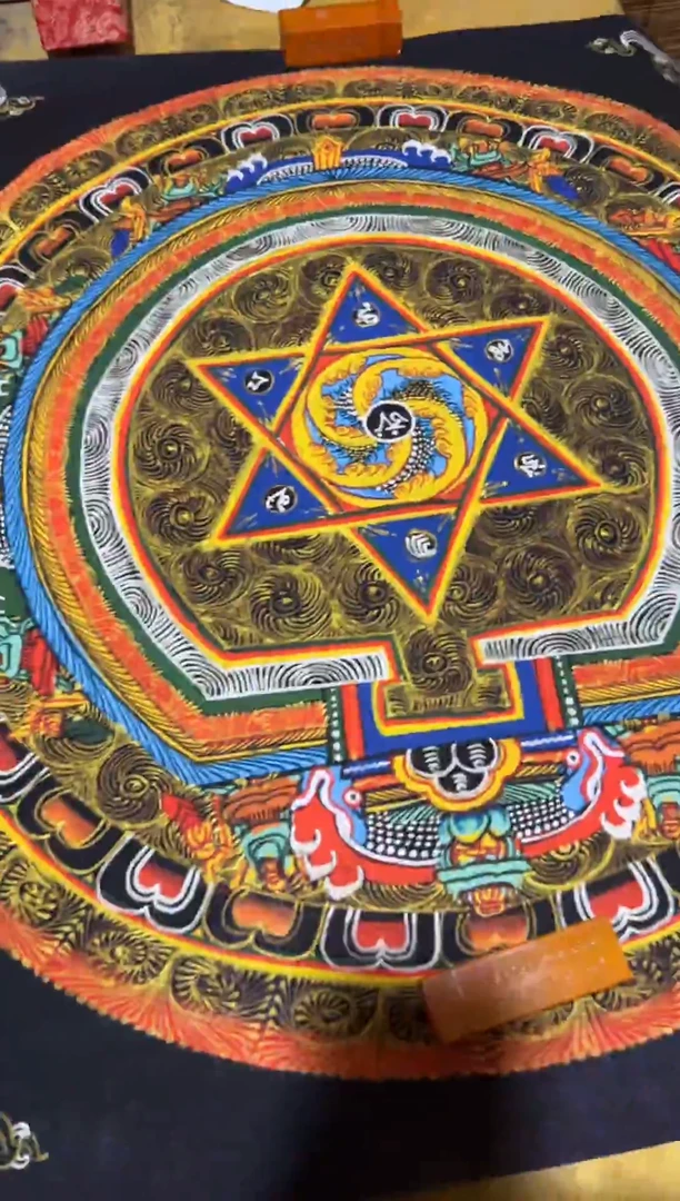 精品唐卡=====藏藏的 真言请走