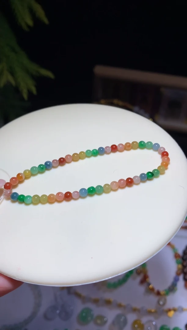 【闪购商品】定制翡翠未镶嵌多宝手串1980+198