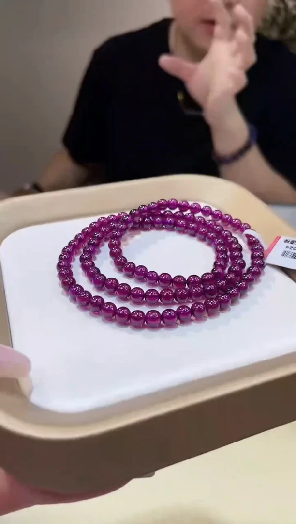 未镶嵌手链石榴石@@LJ30809024