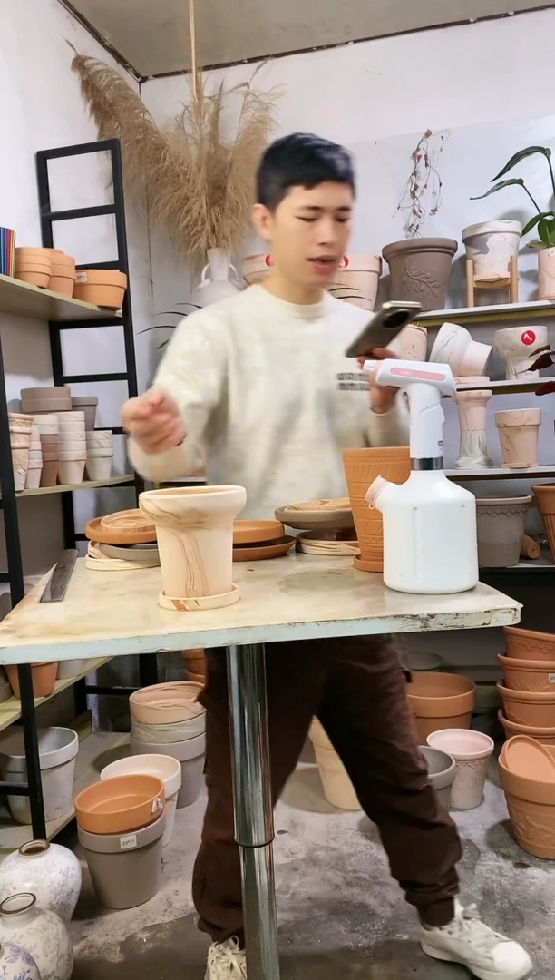 【闪购商品】红陶13*13玛奇朵蘑菇 2盆2托