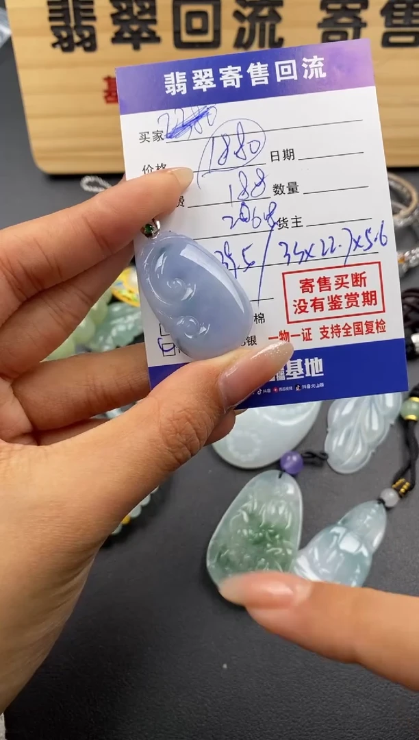 【闪购商品】翡翠颈饰18K金镶嵌30002193