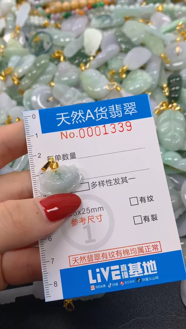 颈饰未镶嵌翡翠净货挂件-1339
