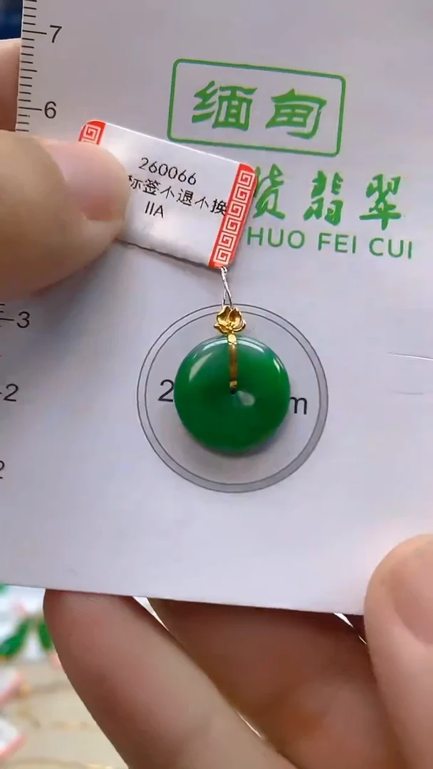 颈饰18K金镶嵌翡翠新号开播 全场乱卖