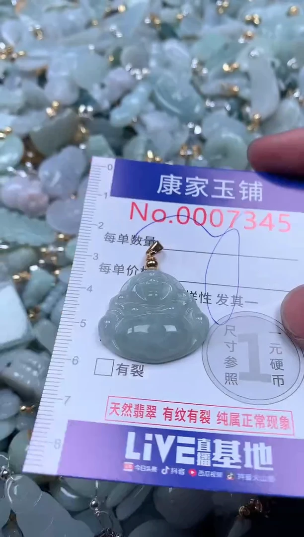 【闪购商品】翡翠吊坠(不含链)未镶嵌7345