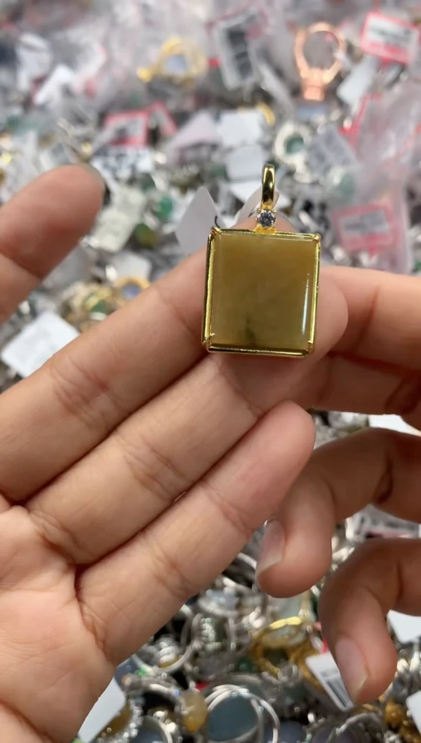 银S925镶嵌戒指翡翠888----1