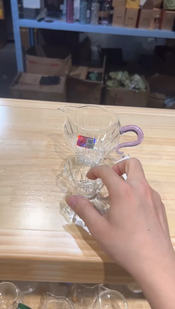 禾器-倾川茶海-浅紫色+乐妍杯透明1只