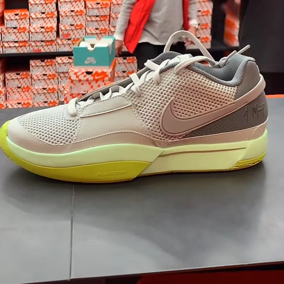 NIKE/耐克男款Ja 1运动舒适新潮 防滑耐磨 低帮 篮球鞋 银绿