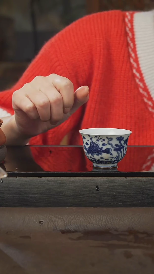 茶壶紫砂鲑鱼主人杯，70cc