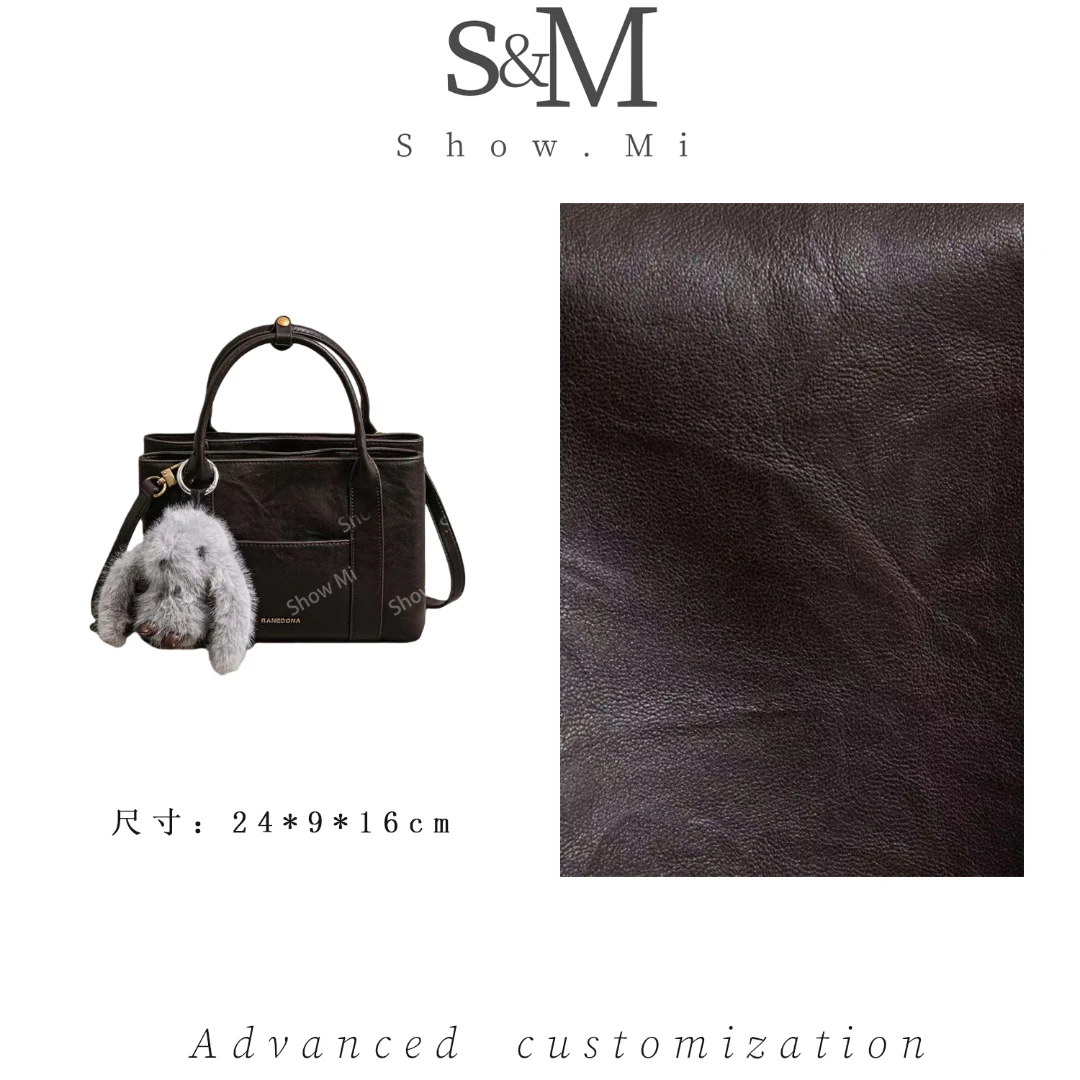 【ShowMi】SK-83311-咖啡-轻奢小众时尚百搭女士包包托特包sm