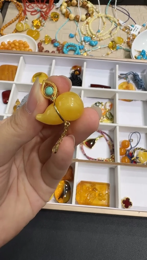 琥珀颈饰未镶嵌X1001-1195-310