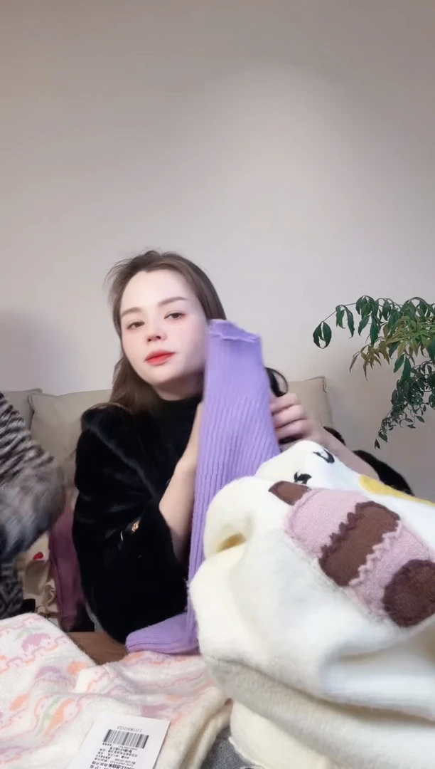 雪*浅紫色130 五色打底衫