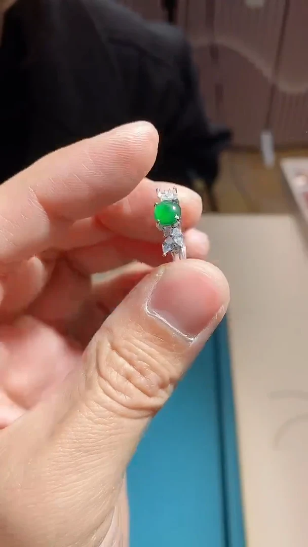 【闪购商品】翡翠耳饰银S925镶嵌多样性随机发  14