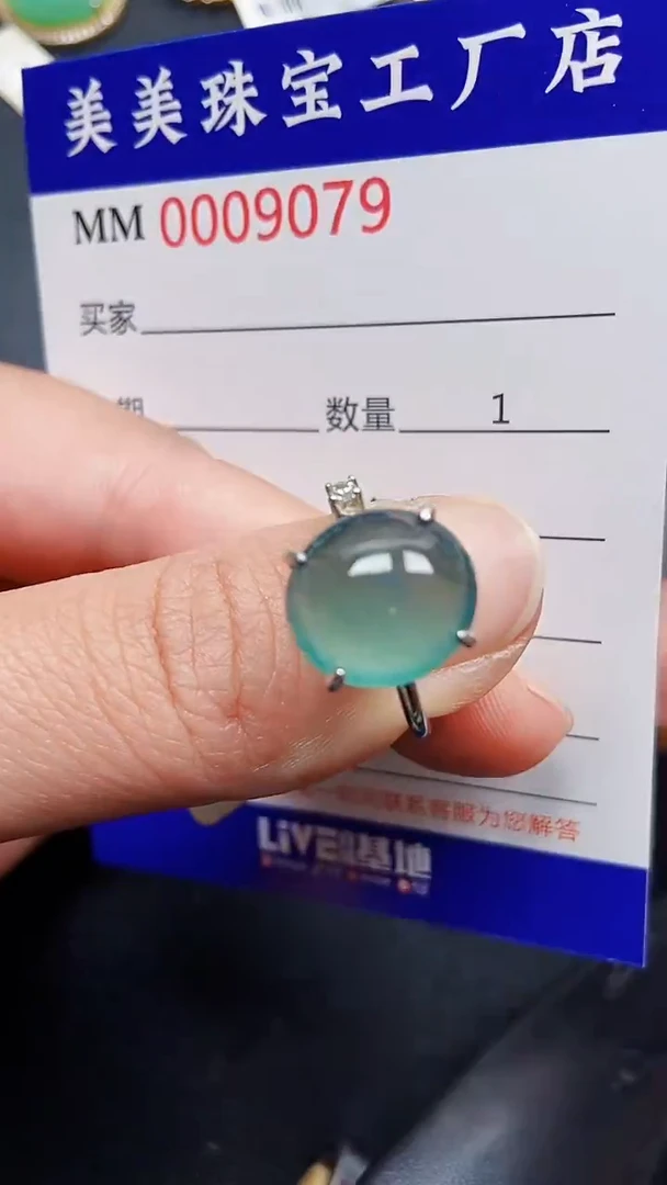 颈饰银S925镶嵌翡翠9079
