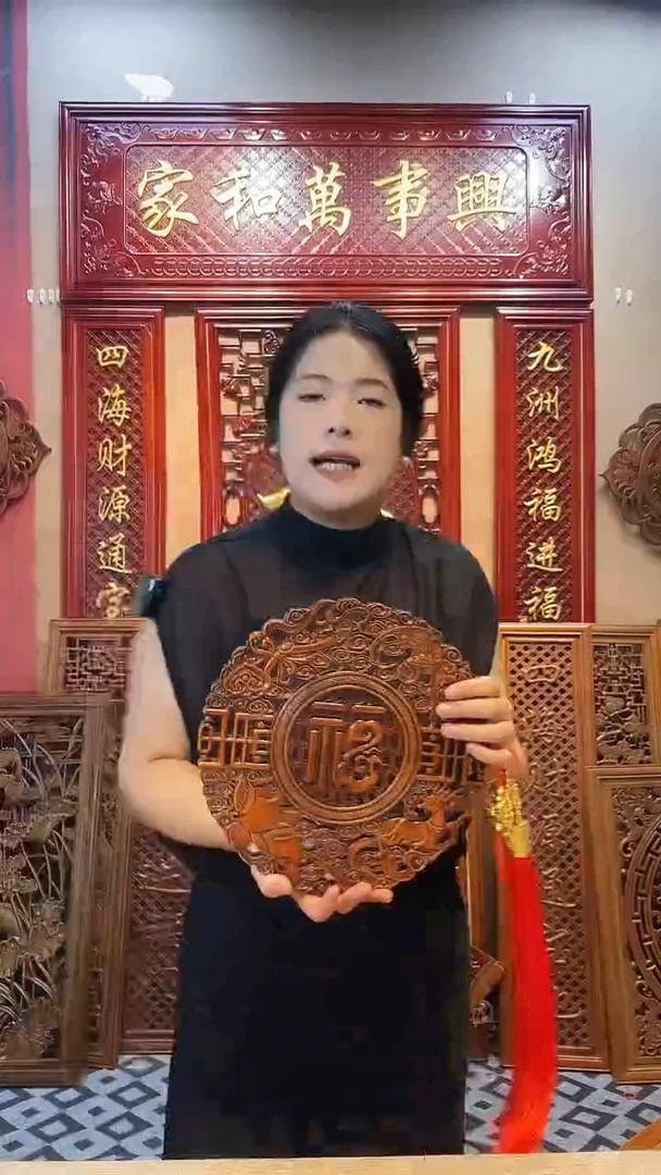 香樟木28cm福禄寿喜