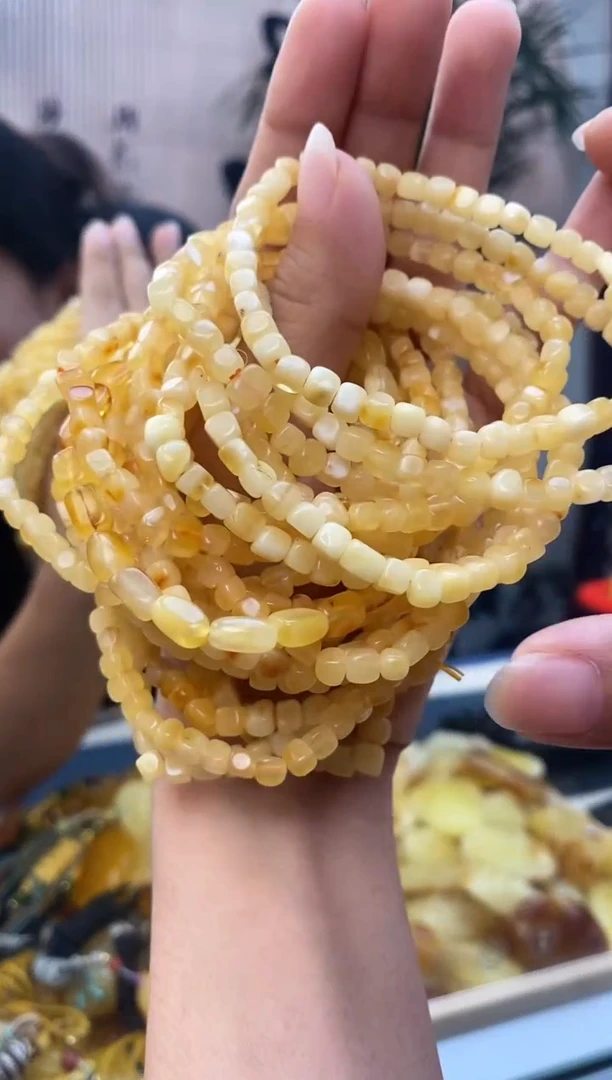 未镶嵌琥珀裸石天然琥珀蜜蜡方糖手串多样性发一